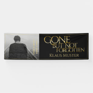 Gone, aber nicht vergessen - Dunkles Gold Banner