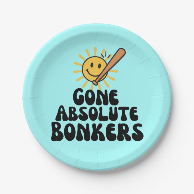 Gone Absolute Bonkers Meme Pappteller (Vorderseite)