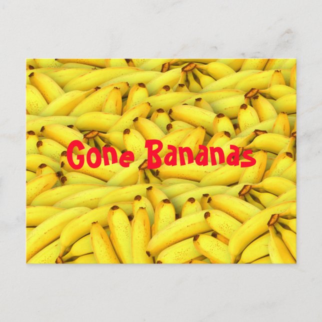 Gone Bananas Postkarte (Vorderseite)