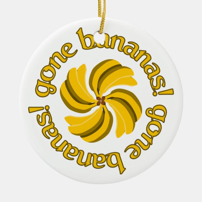Gone Bananen! Verzierung, anpassen Keramikornament (Vorne)