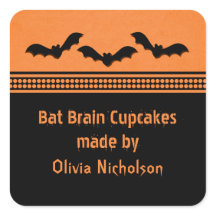 Gone Batty Halloween Backkleber, Orange