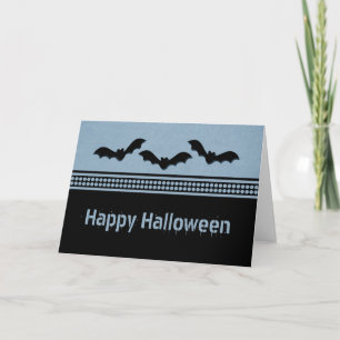 Gone Batty Halloween Card, Light Blue Karte