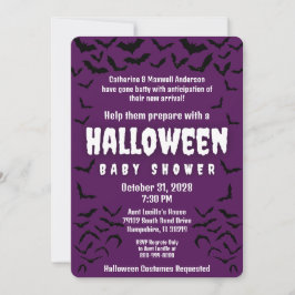 Gone Batty Halloween Kostüm Party Babydusche Einladung