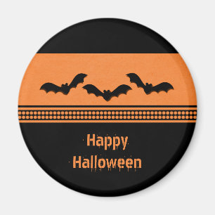 Gone Batty Halloween Magnet, Orange Magnet