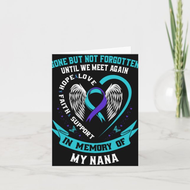 Gone But Not Forgotten Until We Meet Again Gift Na Karte (Vorderseite)