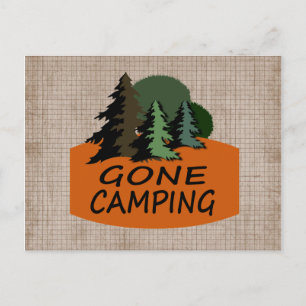 Gone Camping Nature Lovers Postkarte