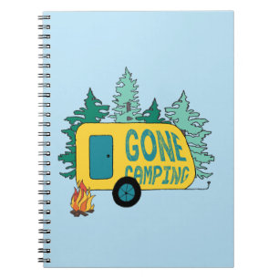 Gone Camping Summer Camp Clipart Happy Trails Camp Notizblock