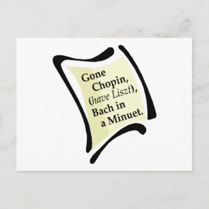 Gone Chopini Postkarte