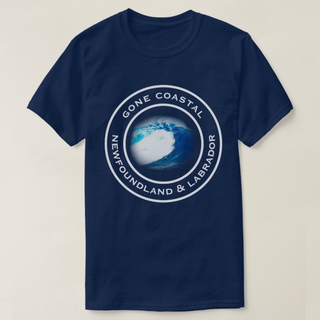 Gone Coastal Neufundland Labrador Ocean Wave T-Shirt (Design vorne)