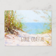 Gone Coastal New Zuhause Beach Path Watercolor
