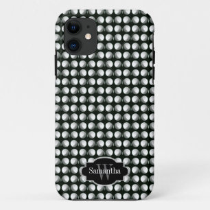 Gone Dotty Schwarz-weiß Dotty Monogram Phone Case