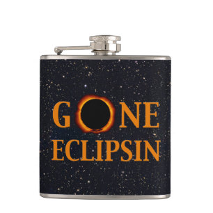 GONE ECLIPSIN Solar Eclipse Flachmann