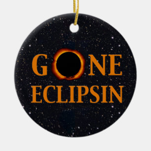 GONE ECLIPSIN Solar Eclipse Keramikornament