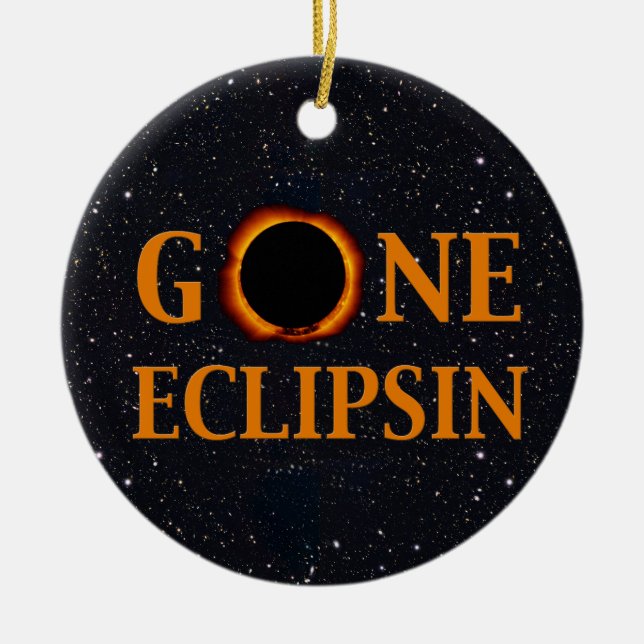 GONE ECLIPSIN Solar Eclipse Keramikornament (Vorne)