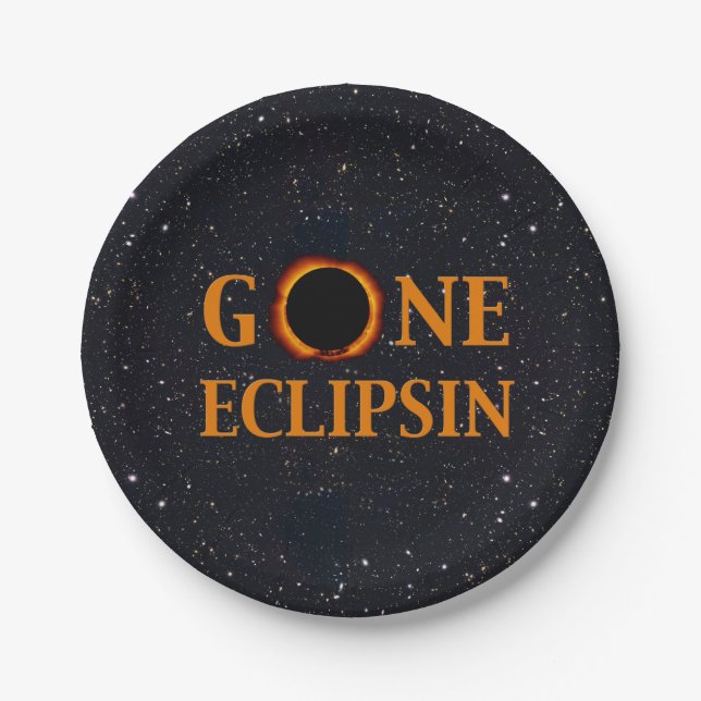 GONE ECLIPSIN Solar Eclipse Pappteller (Vorderseite)