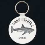 Gone Fischen Thunfisch Moderner Fischer Niedlich Schlüsselanhänger<br><div class="desc">Gone Fischen Thunfisch personalisieren Schlüsselanhänger mit lustigen niedlich für ihn Keepsake,  Sporthobby Papa masculine,  moderne klassische Ehemann einfache Typografie,  Meer Salzwasser tropische draußen,  ideal für Fischer Fischer Fischer Fischer,  Thunfisch Meeresbucht Hafen,  angler anglende nautische Küstensalz,  Vater Großvater,  Rentner Geburtstag Urlaub,  Thunfisch personalisiert whimsical</div>