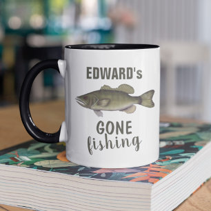 Gone Fish Bass Fish Modern Fisherman Niedlich Tasse