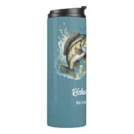 Gone Fish Big Fish Remüde Fischer Geschenk Thermosbecher