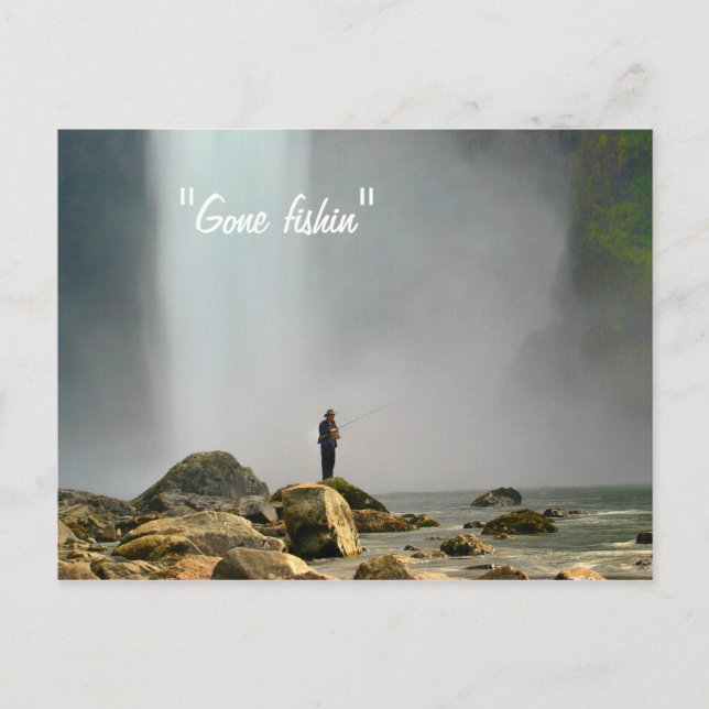 Gone fish' postkarte (Vorderseite)