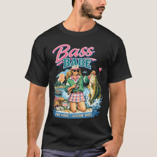 Gone Fishin Catchin Bass Vintage 80er T-Shirt