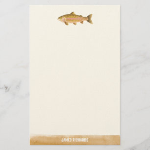 Gone Fishin Illustriert Fish Briefpapier