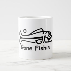 Gone Fishin' Jumbo-Tasse