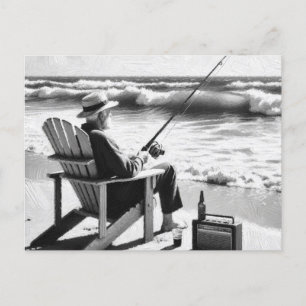 Gone Fishin' Postkarte