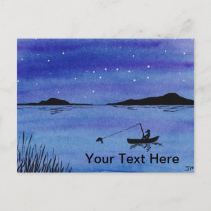Gone Fishin' Postkarte