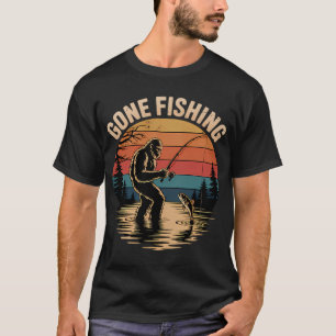 Gone Fishin' – Süßes Schwein und Wurm Zeichnung T-Shirt