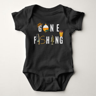Gone Fishing Baby Bodysuit Baby Strampler