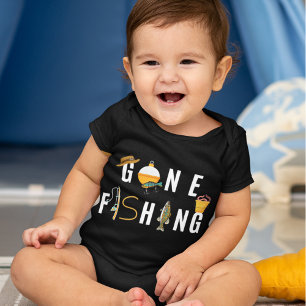 Gone Fishing Baby Bodysuit Strampler