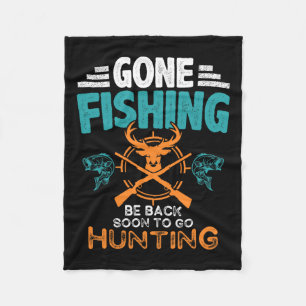 Gone Fishing Bald Bald Bald Zum Jagen Gehen 2 Fleecedecke