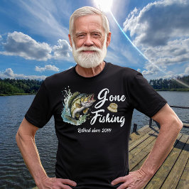 Gone Fishing Big Fish Fisherman T-Shirt