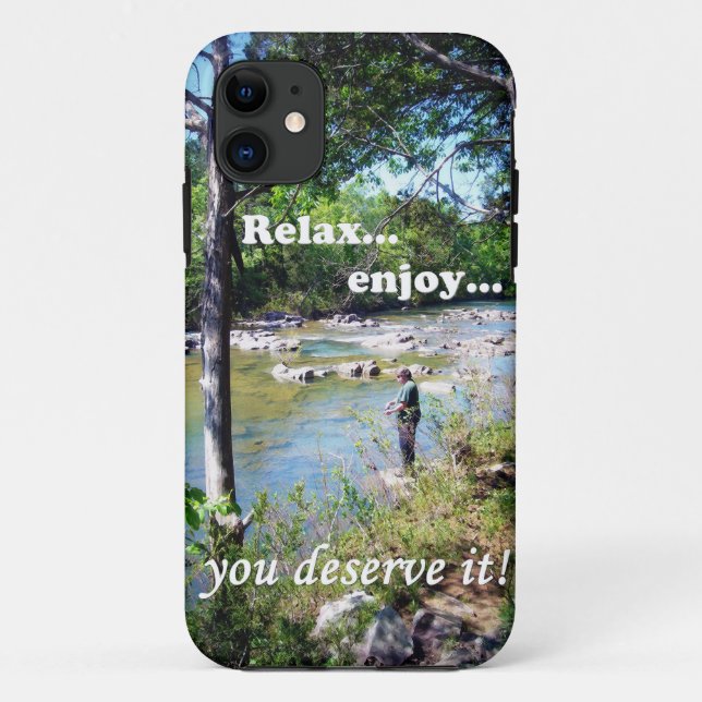 Gone Fishing Card Case-Mate iPhone Hülle (Rückseite)