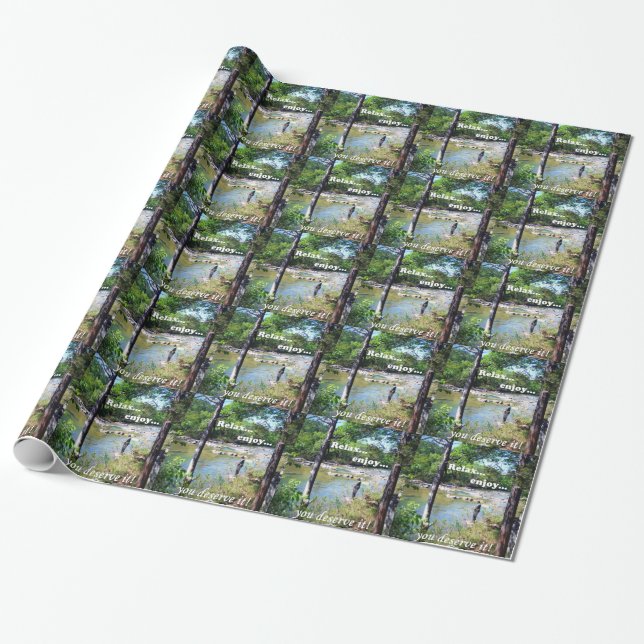 Gone Fishing Card Geschenkpapier (Ungerollt)