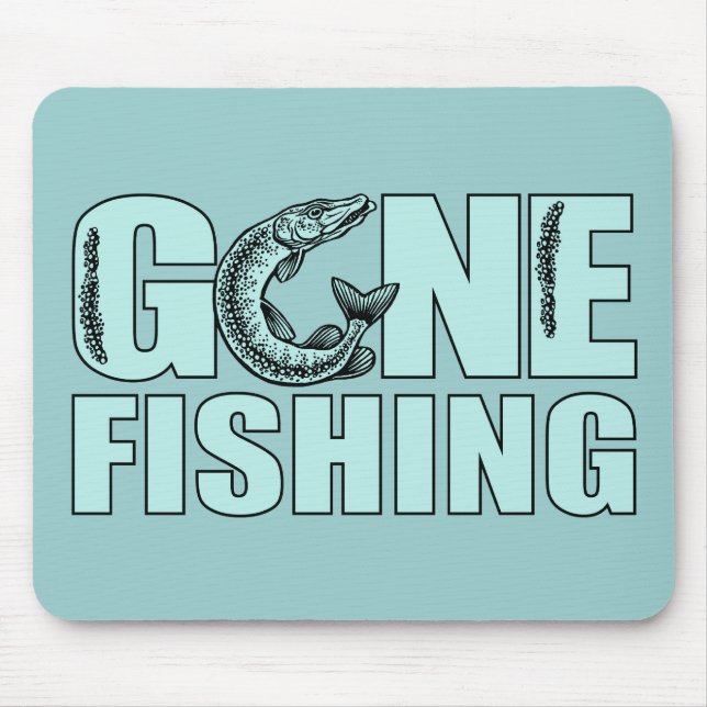 GONE FISHING Custom Mousepad (Vorne)