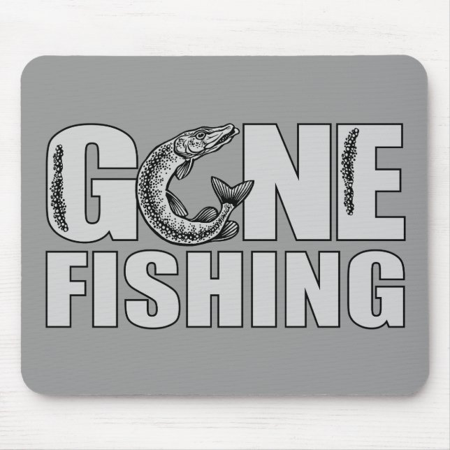 GONE FISHING Custom Mousepad (Vorne)