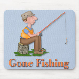Gone Fishing Fischer Mousepad