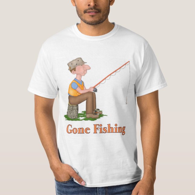 Gone Fishing Fischer T-Shirt (Vorderseite)