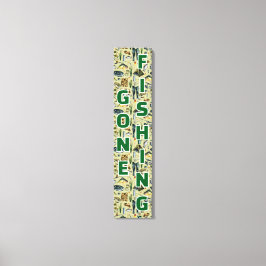 Gone Fishing Fishing Gear Home Business Leinwanddruck