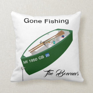 Gone Fishing Fisman Fishing Camp Bootplatz Kissen
