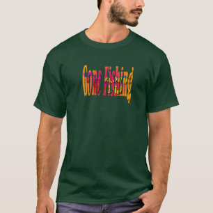 Gone Fishing Fun Novelty Herren Waldgrün T-Shirt