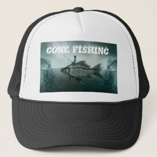 Gone Fishing Funny Fisherman Hat Truckerkappe