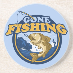 Gone Fishing Getränkeuntersetzer