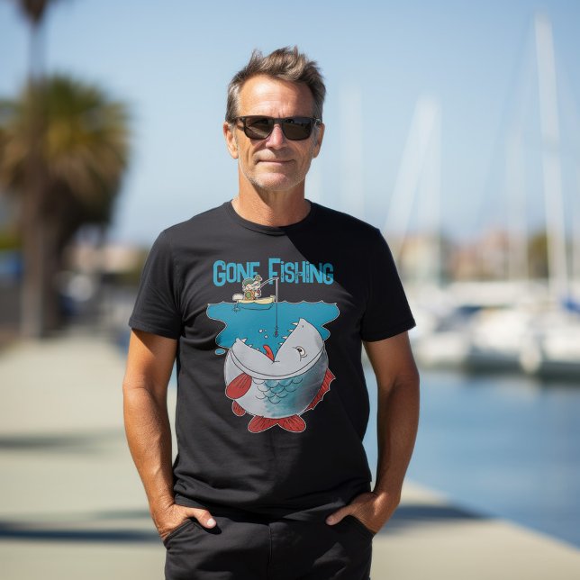 Gone Fishing Gewartet für den großen Cartoon der F T-Shirt (Von Creator hochgeladen)