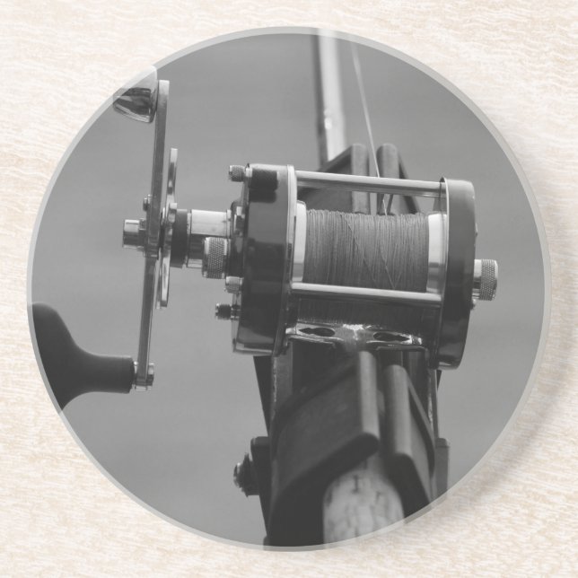 Gone Fishing.jpg Sandstein Untersetzer (Vorne)