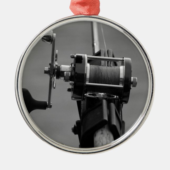 Gone Fishing.jpg Silbernes Ornament (Vorne)