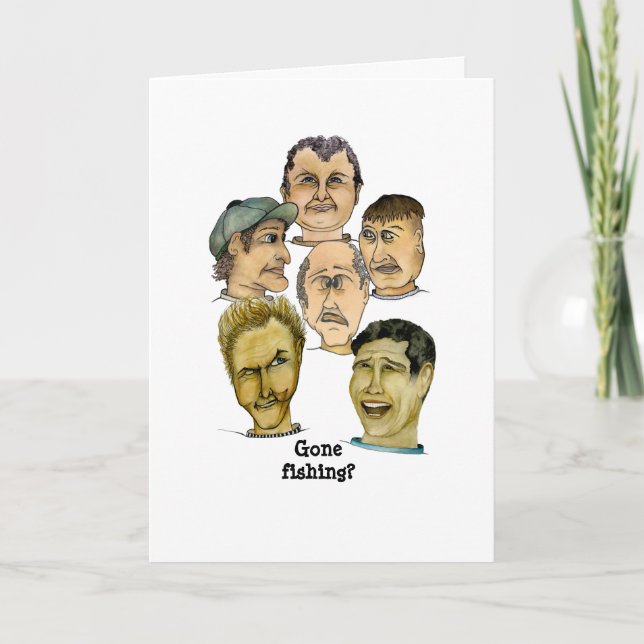 Gone Fishing Karte (Vorderseite)