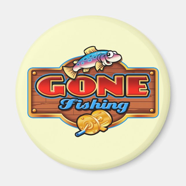 GONE FISHING MAGNET (Vorne)