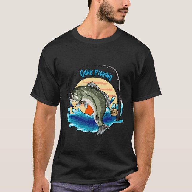 Gone Fishing Mens T - Shirt (Vorderseite)